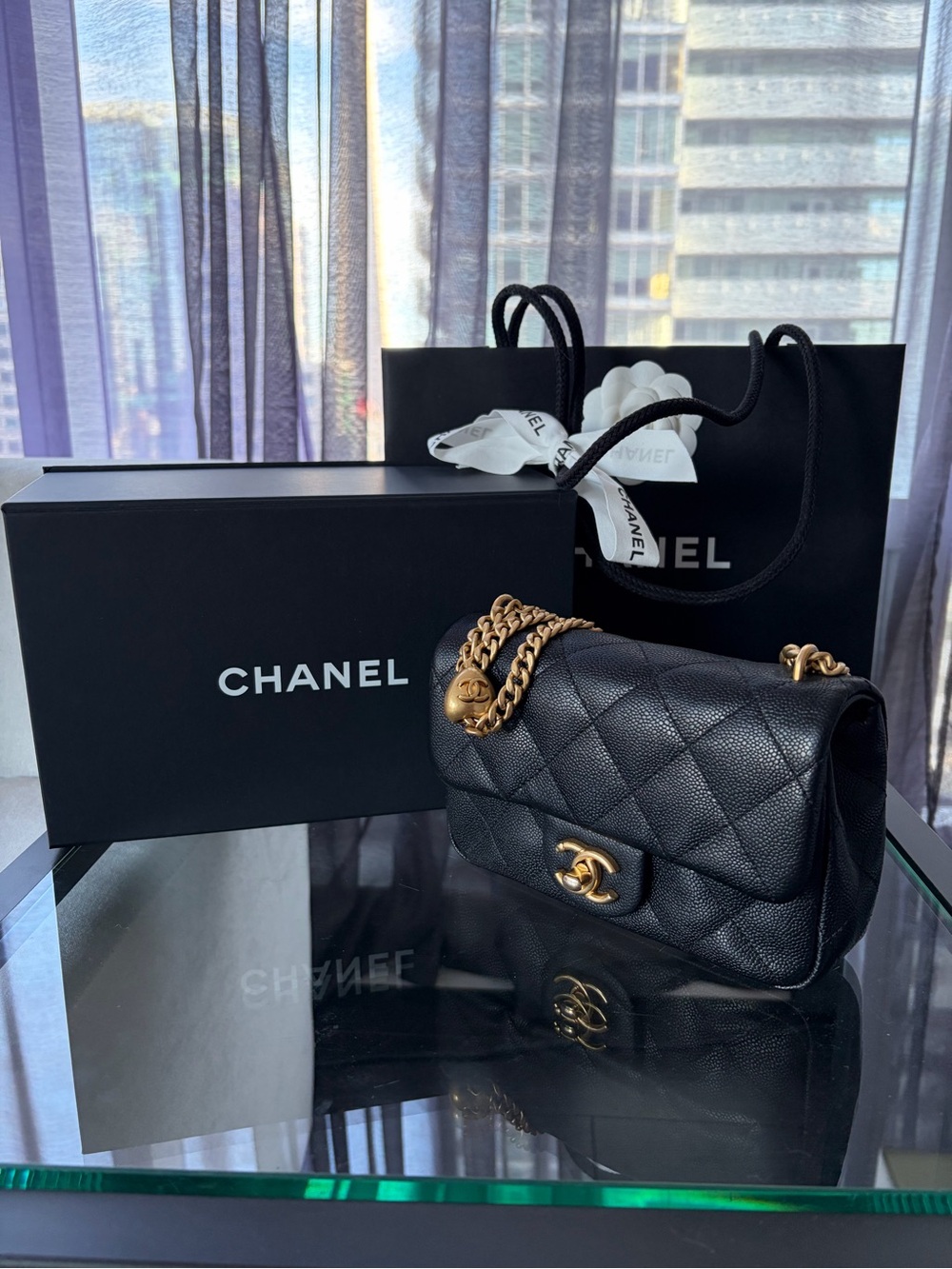 CHANEL mini flap bag